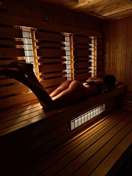 Slatted light falling across the infrared bench